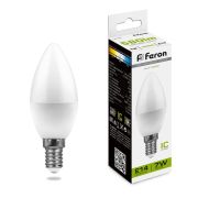 Лампа диодная LB-97 16LED (7Вт) 230В E14 4000K свеча