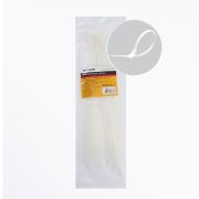 Хомут 3,6х300 нейлоновый белый Д мах 80мм, нагрузка 18кг