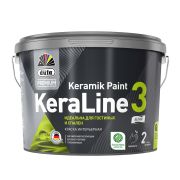 Краска в/д Dufa Premium KeraLine 3 база 1, моющ. глубокоматовая 9л