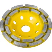 Двухрядная алмазная шлиф. чашка STAYER d-125 мм