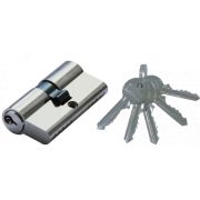 Цилиндр замка, DORF, ключ/ключ, английский, 5 ключей, никель 35*35