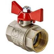 Кран шаровый латунный 1/2 г/г бабочка