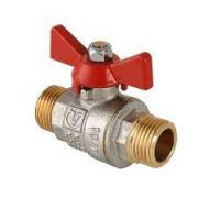 Кран шаровый латунный 1/2 ш/ш бабочка