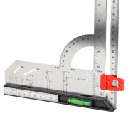 Разметочный угольник с магнитным уровнем (HSQR03-0300) 300мм//PIT