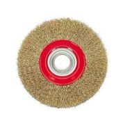Корщетка MG дисковая 125 мм. Латунированная проволка.