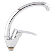 Смеситель для мойки aQuaDv, крепление гайка, излив диаметр 24мм. 501-02Brass