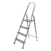 Стремянка, 4 ступени, алюминиевая, Россия// Сибртех