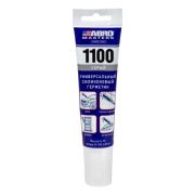 Герметик силиконовый 1100 ABRO MASTERS (серый) 70г